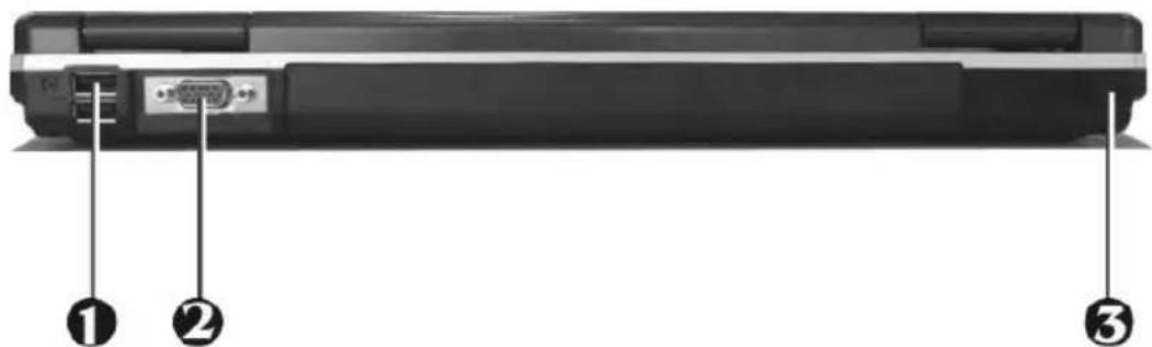 Everex StepNote NM3500W - The Rear Side of the Notebook - 1