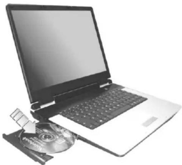 Everex StepNote NM3500W - How to Access the Optical Drive - 1