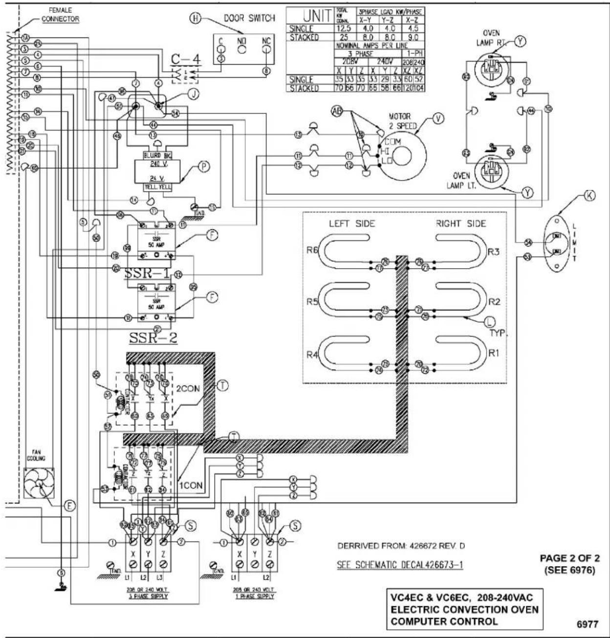 Vulcan VC6ED - VC4ED & VC6ED 208-240V. - 14