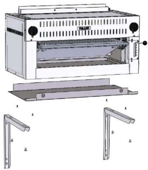 Vulcan 36IRB - Salamander Broiler Mounted on a Wall (Fig. 4). - 3