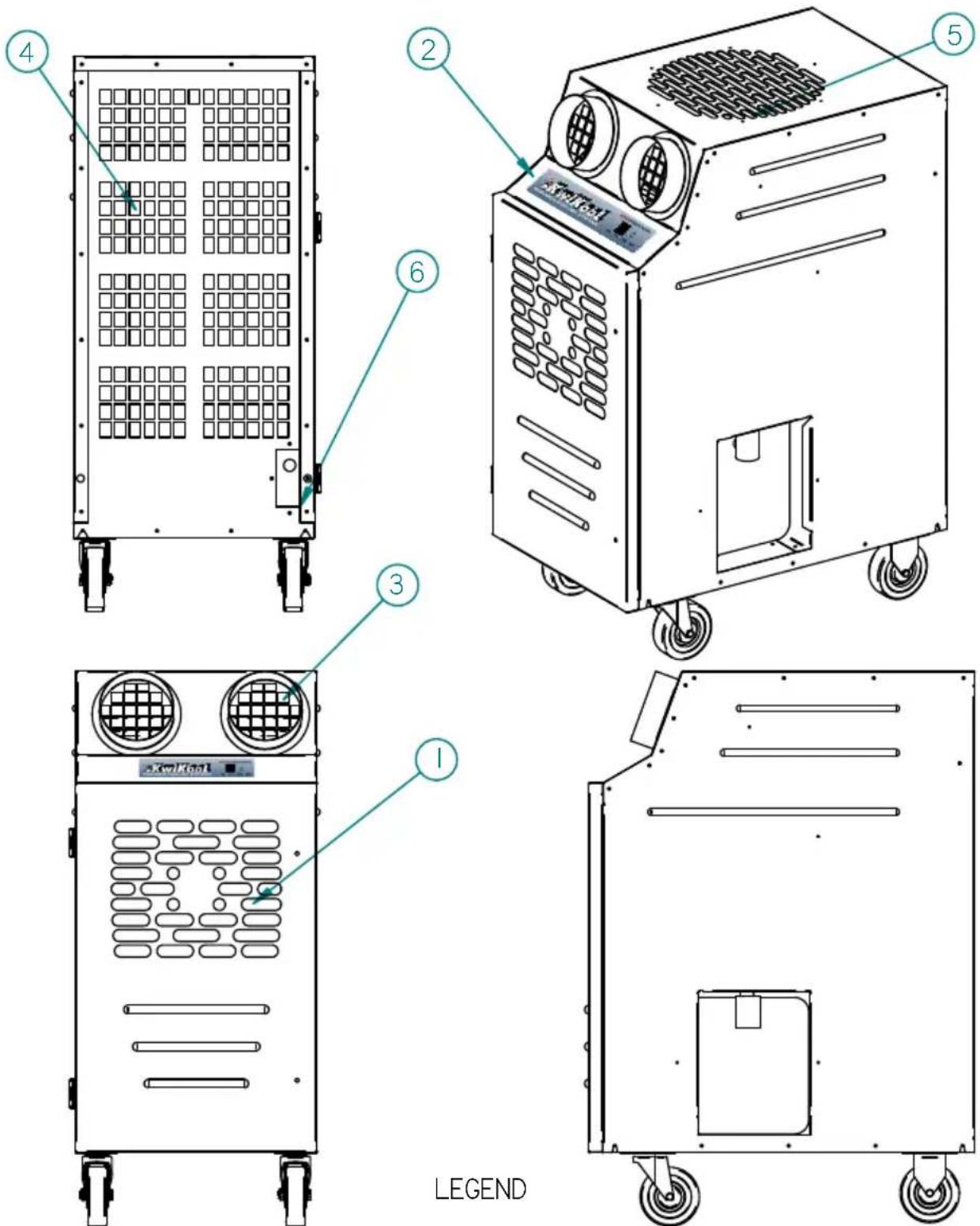 4 2 5 6 3 1 LEGEND