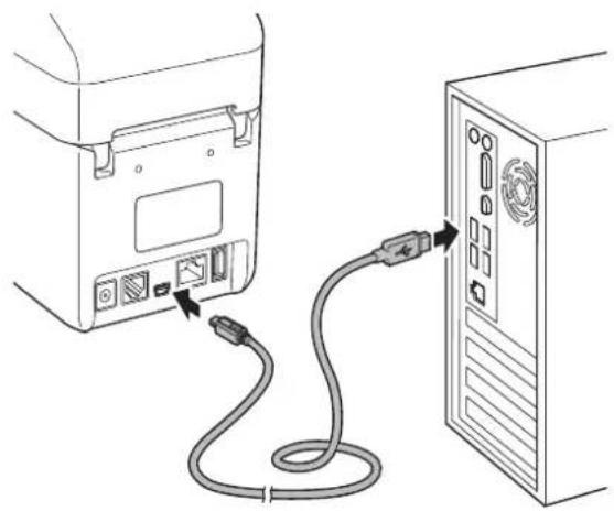 BROTHER TD-2030ABK - USB 数据线连接 - 2