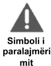 Vivax DWB-601473B - Kuptimi i simboleve për paralajmrimin e sigurisë - 1