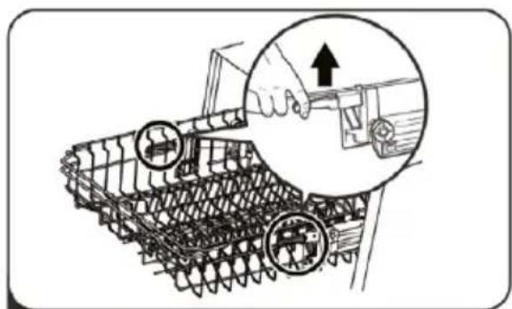 Illustration of a tracked military vehicle with a hand adjusting its engine component (no text or symbols present)