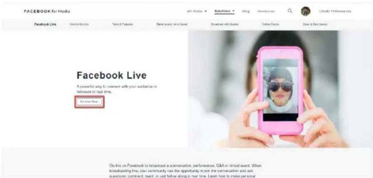 FACEBOOK for Media Air Media Solutions Blog Devolues COVID-19 Resources Facebook Live How to Get Live Tools & Features Raise New! for a Case Broadcast with Guide Online Device Clear & Data New! Facebook Live A powerful way to connect with your audience or followers in real time. Go live Now Go live on Facebook to broadcast a conversation, performance, Q&A or virtual event. When broadcasting time, your community has the opportunity to join the conversation and ask questions, comment, read, or just follow along in real time. Learn how to make personal