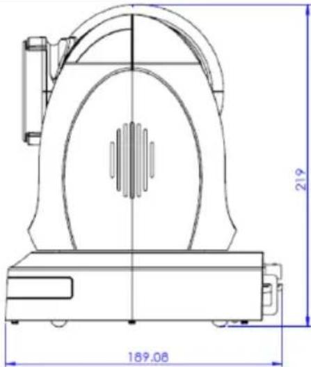 DataVideo PTC-305T - Dimensions - 2