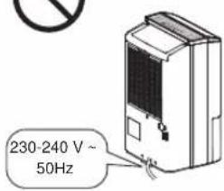 230-240 V ~ 50Hz