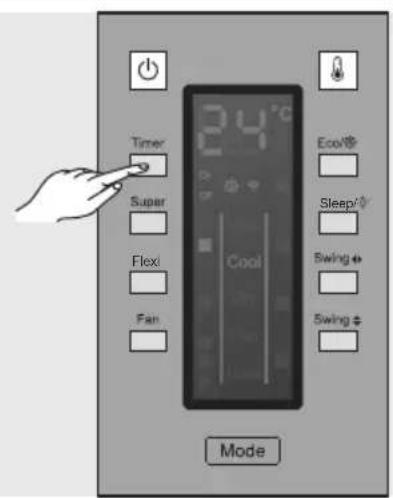 Timer Super Flexi Fan 24°C Cool Mode EcoV~ Sleep/ Swing + Swing +