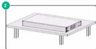 Hikvision DS-3E3728F-H - Mounting the switch on a workbench - 2