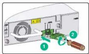 Diagram of a computer power adapter with labeled components and wiring connections