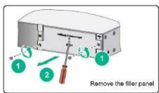 Remove the filler panel