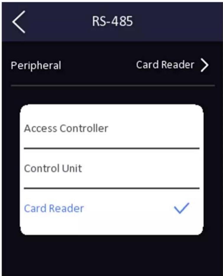 RS-485 Peripheral Card Reader > Access Controller Control Unit Card Reader ✓