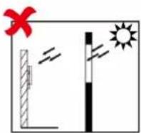 Hikvision DS-K1T671TMW - Avoid backlight, direct and indirect sunlight - 3