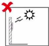 Hikvision DS-K1T671TMW - Avoid backlight, direct and indirect sunlight - 2