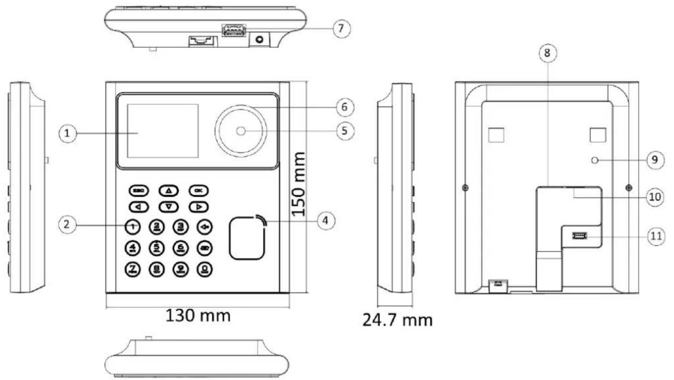 Hikvision DS-K1T320EFX - Chapter 2 Appearance - 2