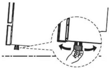 Cookology CSID601SS - Levelling the appliance - 1