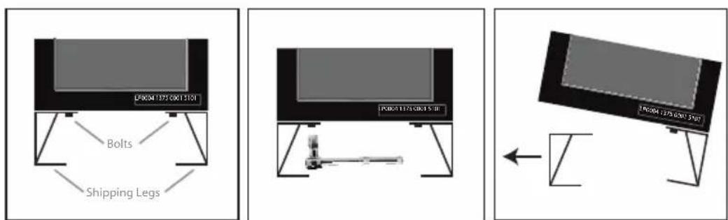 HONEYWELL 3018DG - Remove Metal Shipping Legs - 1