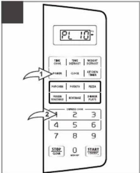PL 10 TIME COKE | TIME DEFRAST | WEIGHT DEFRAST POWER | CLOCK | RECHEM TIMER HORN CREAM | POTATO | PIZZA FROZEN SHUTTERED | RECHARGE | BROWN PLATE EXPANSO COKE 2 3 4 5 6 7 8 9 STOP CLEAR 0 START STARTER