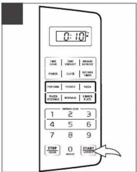 0:10 TIME CLOSE | TIME DURATION | WEIGHT BEETNESS POWER | CLOSE | SWITCH TIMER POP CREAM | POTATO | PUZZA FROZEN NECKEME | BEVERAGE | D/BORDER PLATE EXPRESS CREAM 1 2 3 4 5 6 7 8 9 STOP CLEAR 0 START BEVERAGE
