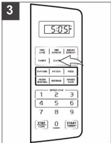5:05" TIME CHANGE | TIME DETROST | WIDTH DETRUST POWER | CLOCK POTCORN | POTATO | PETA FRESH DRUGABLE | REVENUE | FLOWER PLATE EXPRESS COLVE 1 2 3 4 5 6 7 8 9 STOP CLEAR 0 START START