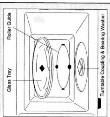 Glass Tray Roller Guide Turntable Coupling & Bearing Washer