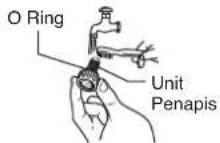 PANASONIC DH-3MT1 - Membuka, membersih dan memasang Unit Penapis - 3