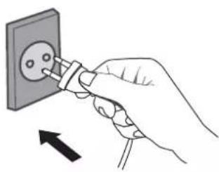 PANASONIC F-PXM55A - Connect the power plug. Cảm phíh điện. - 1