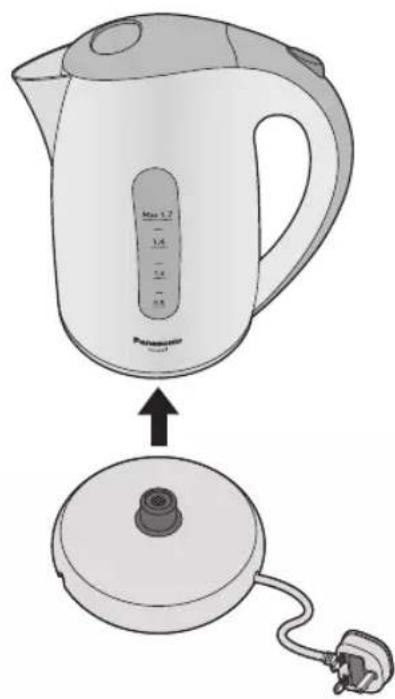 PANASONIC NC-GK1 - Remove from the power base and pour. - 1