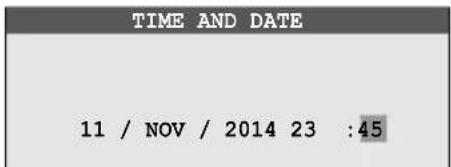 TIME AND DATE 11 / NOV / 2014 23 :45