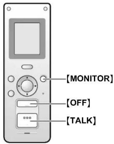 [MONITOR] [OFF] [TALK]