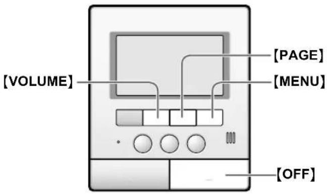 [VOLUME] [PAGE] [MENU] [OFF]