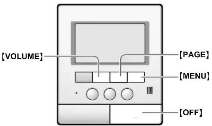 [VOLUME] [PAGE] [MENU] [OFF]