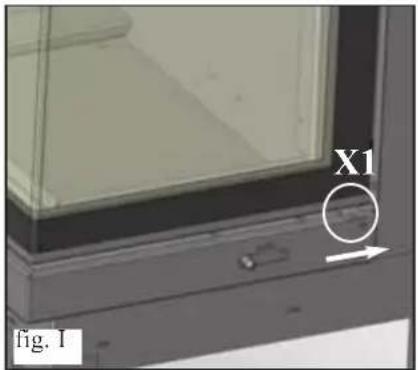 EDILKAMIN TITANO PLUS - Cleaning the glass (fig. M) - 2