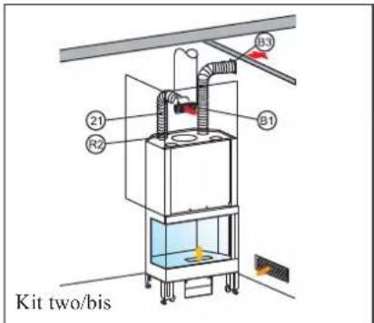 EDILKAMIN TITANO PLUS - for the room where the fireplace is installed, plus four adjacent rooms - 2
