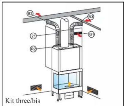 EDILKAMIN TITANO PLUS - for the room where the fireplace is installed, plus four adjacent rooms - 3