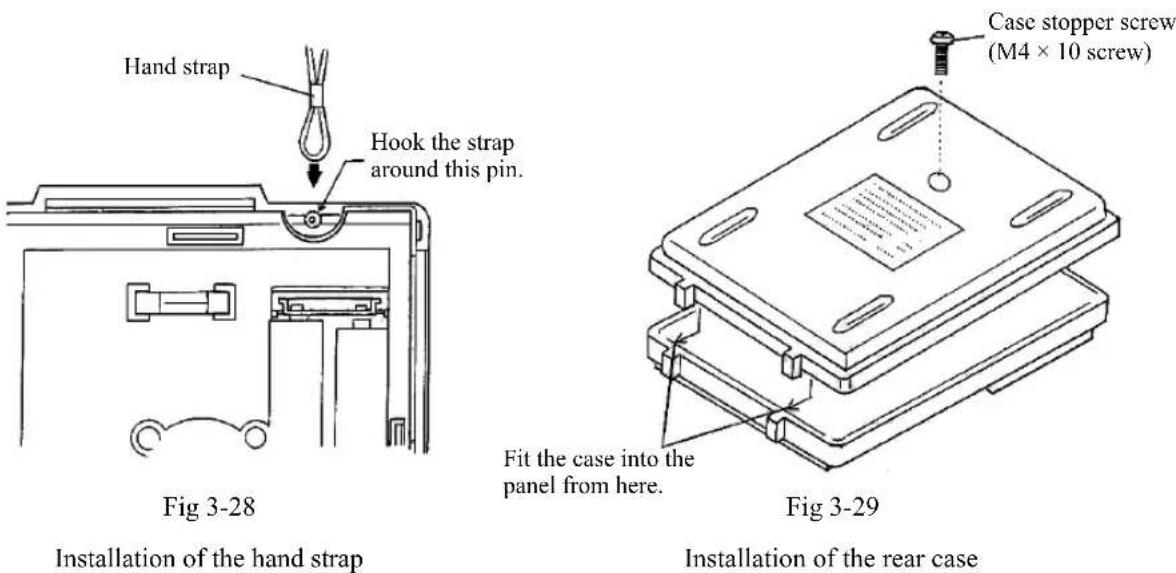 Sanwa KIT-8D - ⑯ Installation of hand strap and rear case - 1
