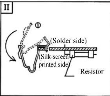 II (Solder side) (Silk-screen printed side) Resistor