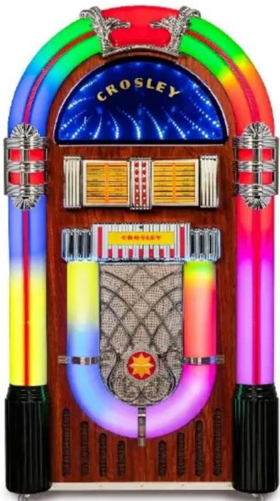 Crosley CR1215A-WA - Crosley Digital LED Jukebox with Bluetooth Instruction Manual - 1