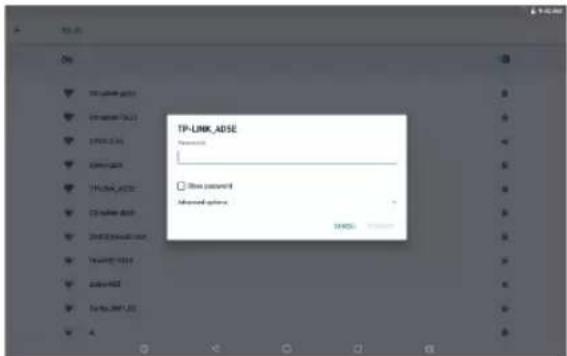 TP-LINK_ADSE Password Show password Advanced options MASCOS