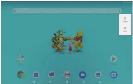 Dragon Touch Y80 - Turning on / off the tablet - 1