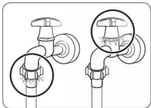 SAMSUNG WW7ST4542TE - Connecting to a threaded water tap - 3