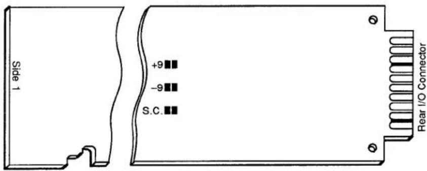 Side 1 +9 ■■ -9 ■■ S.C. ■■ Rear I/O Connector
