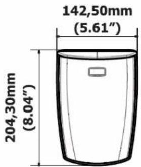142,50mm (5.61") 204,30mm (8.04")