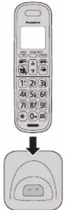 PANASONIC KX-TGB812 - Instalación y carga de la batería - 2