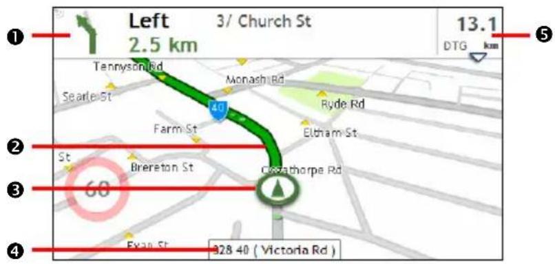 Left 3/ Church St 13.1 DTG km Tennyson Rd Monash Rd Searle St Farm St Ryde Rd Eldham St St Brereton St Creathorpe Rd 60 Evans St 328 40 ( Victoria Rd ) 4