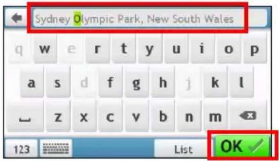 Sydney Olympic Park, New South Wales 123 List OK