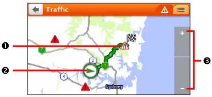 Traffic ① ② Sydney ③
