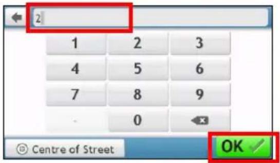 2 1 2 3 4 5 6 7 8 9 - 0 ← © Centre of Street OK ✓