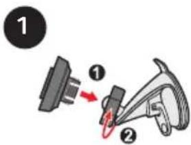 Diagram showing a mechanical assembly with labeled parts and directional arrows indicating motion or force