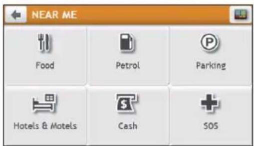 NEAR ME Food Petrol Parking Hotels & Motels Cash SOS